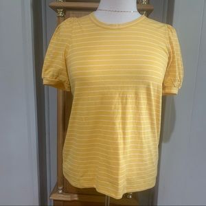 Banana Republic yellow stripped tee
